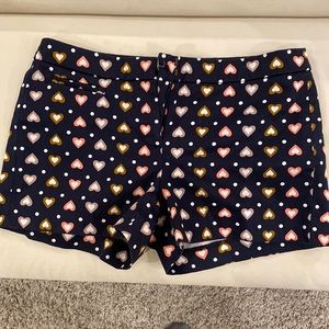 Jcrew cute heart shorts